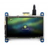 Resistiver Touchscreen LCD 4 '' 800x480px IPS HDMI + GPIO für Raspberry Pi 3/2 / B +