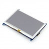 Resistiver Touchscreen LCD TFT 5 '' 800x480px HDMI + USB Rev. 2.1 für RaspberryPi 3/2/B+