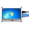 Resistiver Touchscreen LCD TFT 5 '' 800x480px HDMI + USB Rev. 2.1 für RaspberryPi 3/2/B+