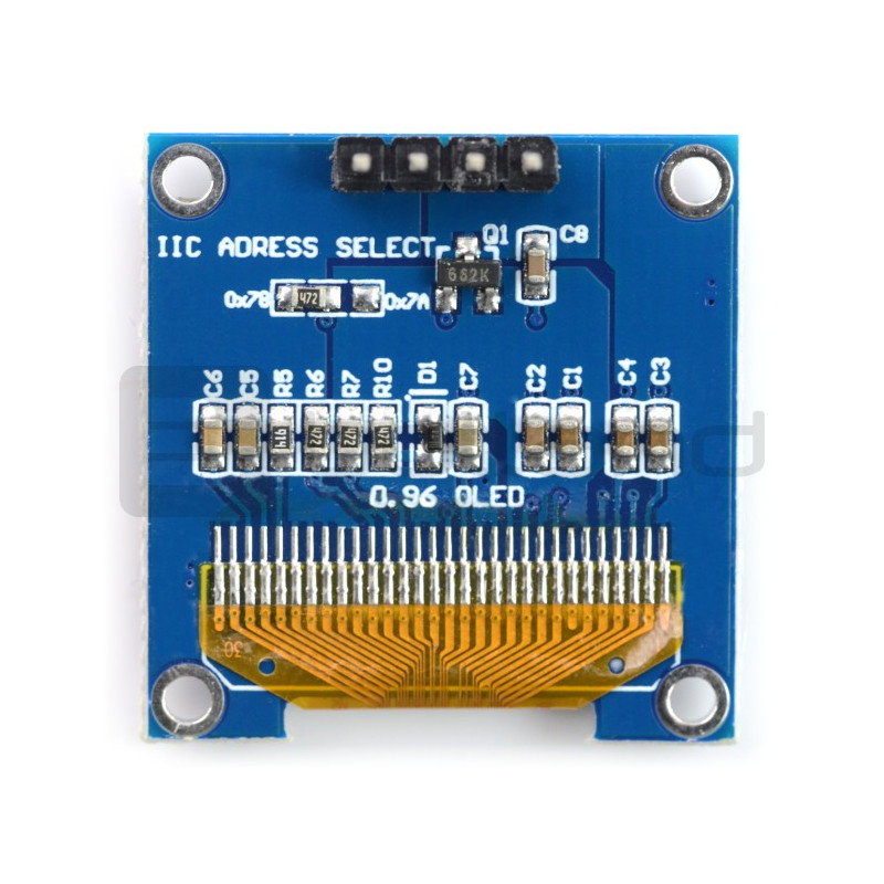 OLED-Display, blaue Grafik, 0,96 '' 128x64px I2C
