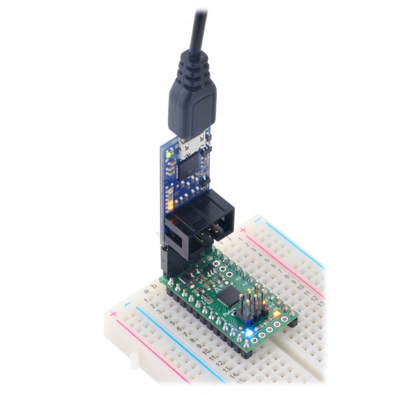 USB AVR Pololu v2.1 Programmierer - microUSB 3.3V / 5V