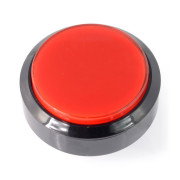 Druckknopf 6cm - rot - flach
