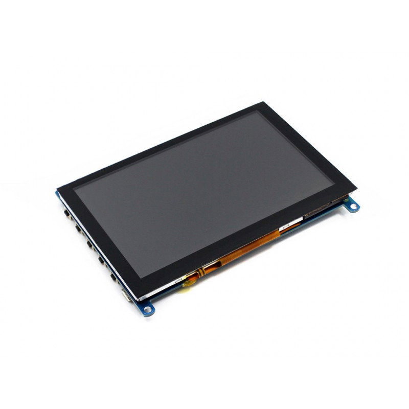 5 '' TFT LCD kapazitiver Touchscreen (H) 800x480px HDMI + USB Rev. 2.1 für Raspberry Pi 3B+ / 3B / 2B / Zero