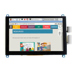 5 '' TFT LCD kapazitiver Touchscreen (H) 800x480px HDMI + USB Rev. 2.1 für Raspberry Pi 3B+ / 3B / 2B / Zero