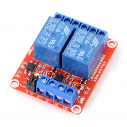 Zweikanaliges H/L Relaismodul mit optoelektronischer Trennung 5V 10A / 125VAC