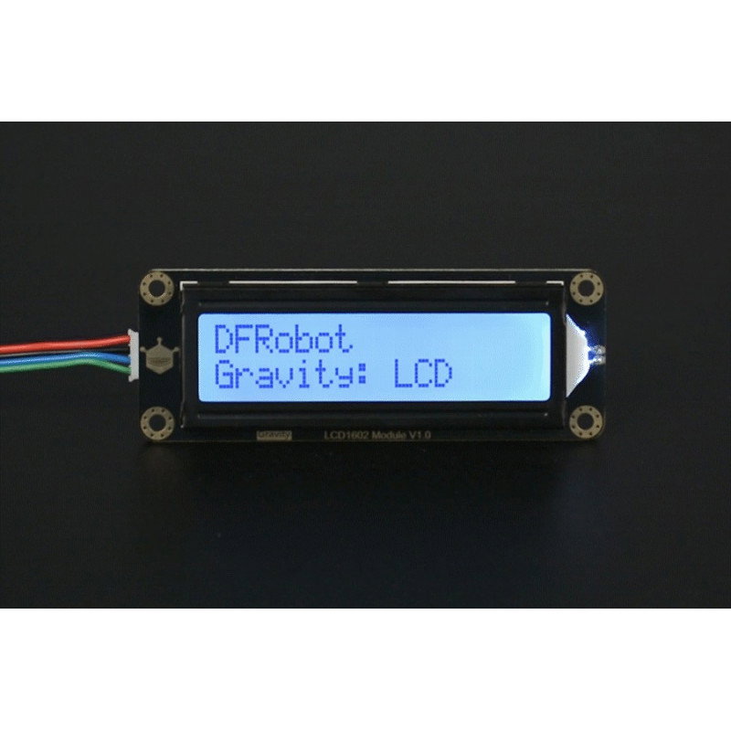 DFRobot Gravity - 2x16 I2C LCD Display - grau - für Arduino