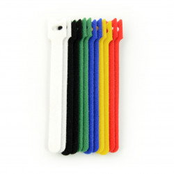 Kabelorganizer - Klettverschluss 12mm x 15cm - verschiedene Farben - 12 Stk