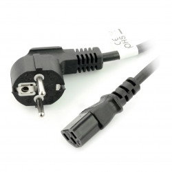 Netzkabel CEE 7/7 - IEC 320 C13 1,8 m VDE gerade - schwarz