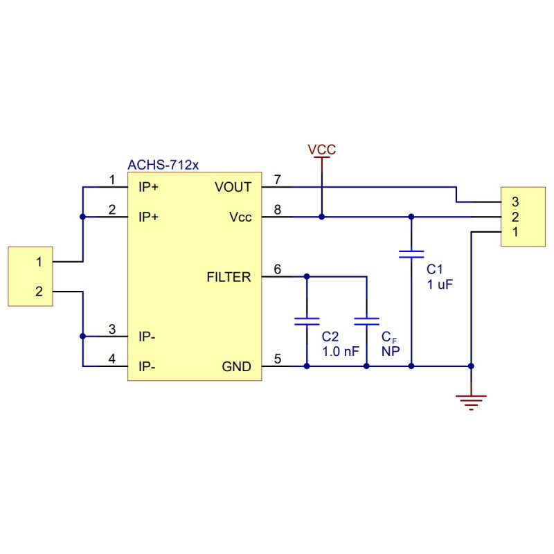 Stromsensor ACHS-7123 -30A bis + 30A - Pololu-Modul