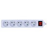 Lanberg Steckdosenleiste - weiß 5x 230V mit 3m Schalter