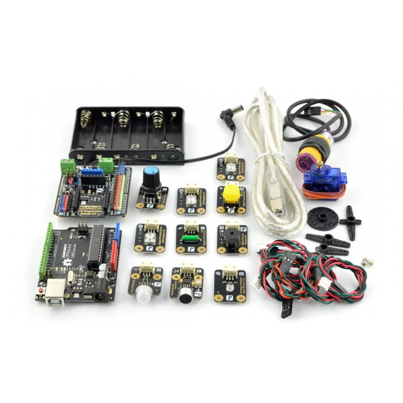 Gravity StarterKit - Starterkit mit der DFRduino UNO-Platte