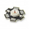 1 W IR Power LED Star - Infrarot 940 nm mit Kühlkörper