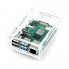 Raspberry Pi Model 4B Gehäuse mit Kamerahalterung - transparent