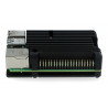 Gehäuse für Raspberry Pi 4B - Aluminium - Schwarz
