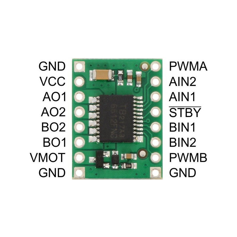 Pololu TB6612FNG - Zweikanaltreiber für 13,5V / 1A Motoren