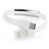 Adapter mit Kabelband USB Typ C - USB A weiß - 0,23 m