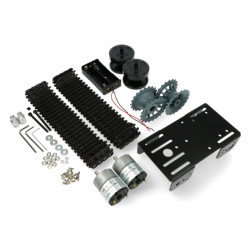 DFRobot Black Gladiator - Kettenroboter-Chassis mit Antrieb