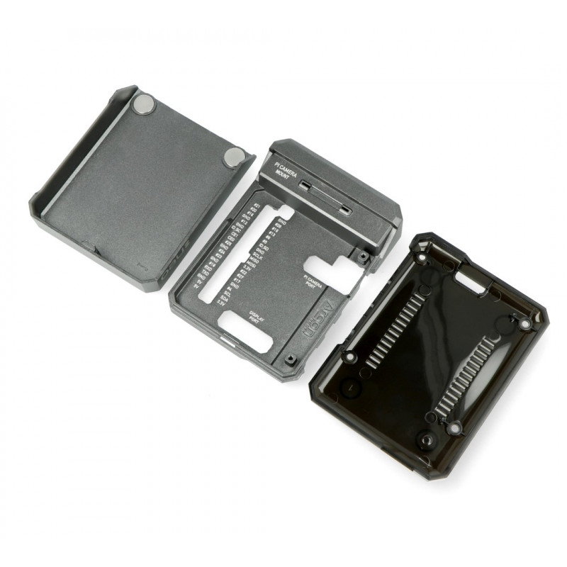 Aluminiumgehäuse für Raspberry Pi 4B - Argon Neo - grau