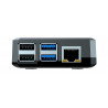 Aluminiumgehäuse für Raspberry Pi 4B - Argon Neo - grau