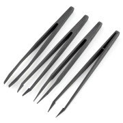 Antimagnetisches Pinzetten-Set aus Kunststoff - 4-tlg.