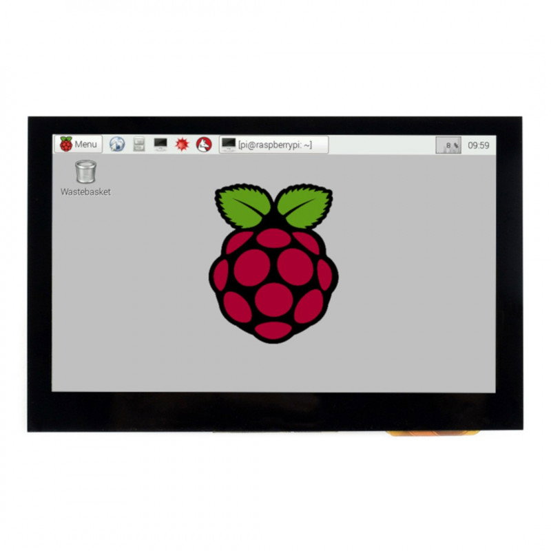 Waveshare B Touchscreen, kapazitives LCD 4,3 '' IPS 800x480px HDMI + USB für Raspberry Pi 4B / 3B / 3B + Zero
