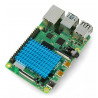 Kühlkörper 40x30x5mm für Raspberry Pi 4 mit Wärmeleitband - blau
