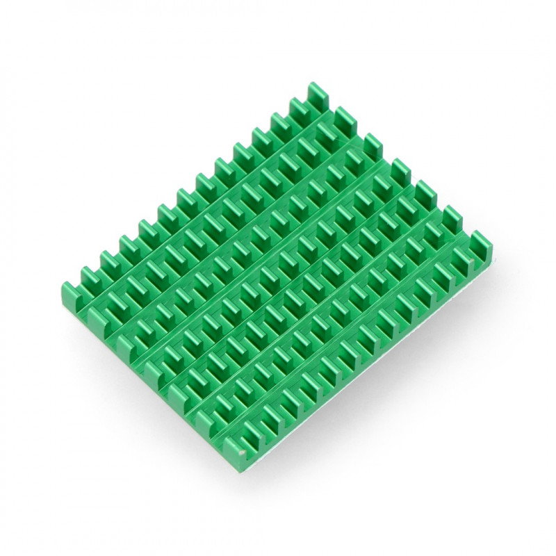 Kühlkörper 40x30x5mm für Raspberry Pi 4 mit Wärmeleitband - grün