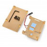 Gehäuse für Raspberry Pi 4B mit 2 Lüftern - Metall - Gold