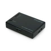 Videoswitch - 3 HDMI-Anschlüsse - mit Fernbedienung und IR-Empfänger - microUSB-Anschluss - Lanberg SWV-HDMI-0003