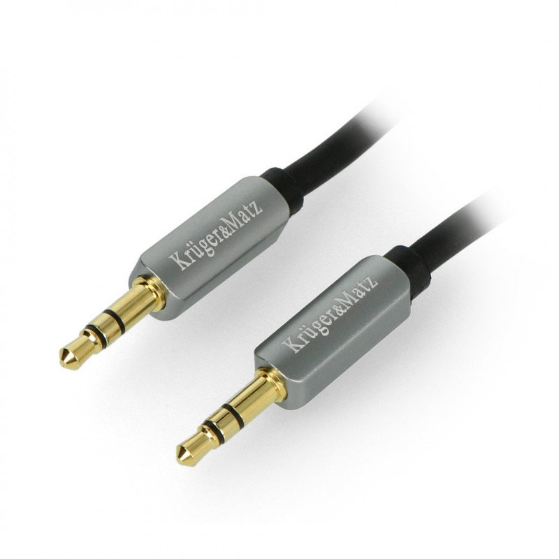 Kruger & Matz Klinke 3,5 mm Stereo Schwarz - 1,8 m Kabel
