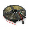 RGB-LED-Streifen WS2812B - digital, adressiert - IP65 60 LED/m, 18W/m, 5V - 5m - schwarz