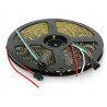 RGB-LED-Streifen WS2812B - digital, adressiert - IP65 60 LED/m, 18W/m, 5V - 5m - schwarz