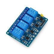 Relaismodul 4 Kanäle mit Optoisolation - 7A / 240VAC Kontakte - 5V Spule