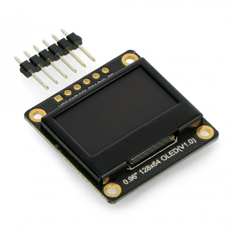 OLED-Display, monochrome Grafik 0,96 '' 128x64px I2C / SPI - DFRobot DFR0650