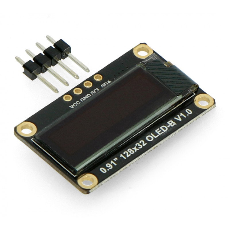 OLED-Display, monochrome Grafik 0,91 '' 128x32px I2C - DFRobot DFR0648