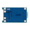 Li-Pol TP4056 Einzelzelle 1S 3.7V microUSB Ladegerät mit Sicherheitsfunktionen
