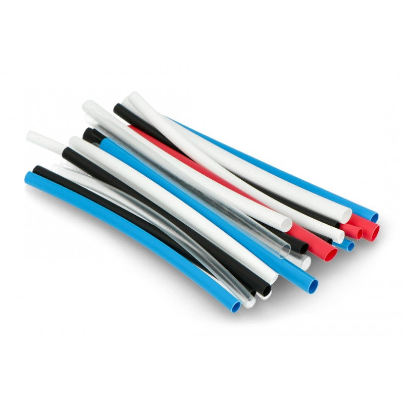 Schrumpfschlauch-Set 10 cm - 5 Farben, 6 Durchmesser - 170 Stk.