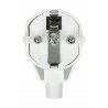 WT-20-Stecker – an eine geerdete Steckdose – weiß
