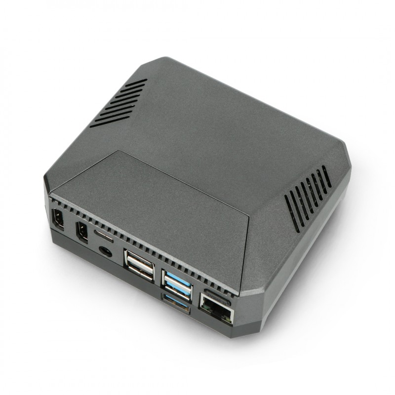 Aluminiumgehäuse für Raspberry Pi 4B mit Lüfter - Argon ONE M.2