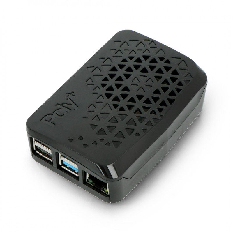 Gehäuse für Raspberry Pi 4B - Argon Poly + Vented - schwarz
