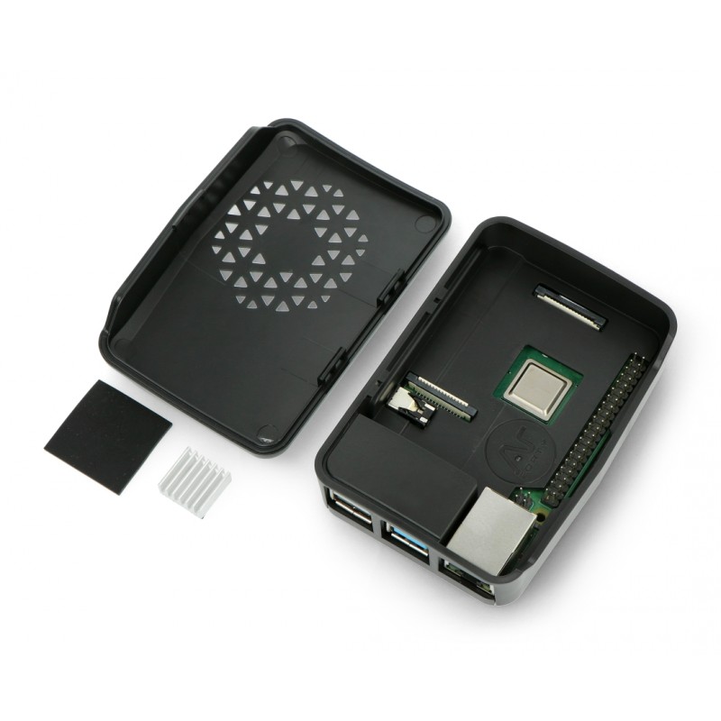 Gehäuse für Raspberry Pi 4B - Argon Poly + Vented - schwarz