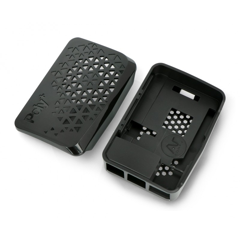 Gehäuse für Raspberry Pi 4B - Argon Poly + Vented - schwarz