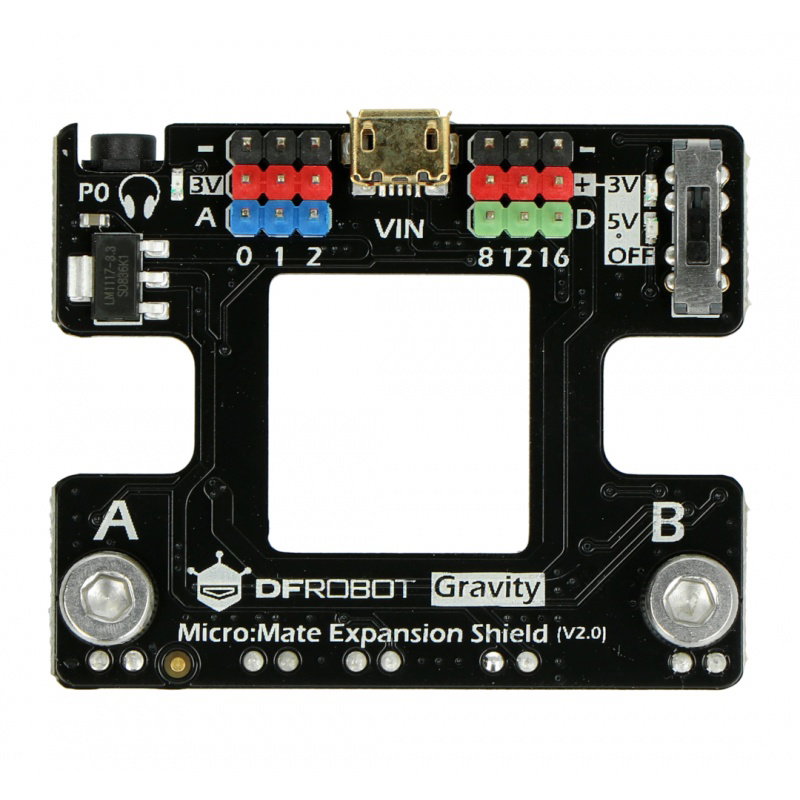 Micro: Mate - Erweiterungsplatine für Micro: Bit - kompatibel mit Gravity
