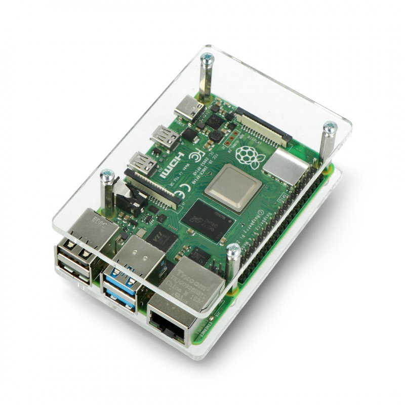 Raspberry Pi Model 3/2 / B + Gehäuse - transparent offen