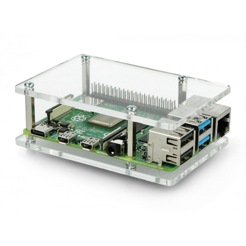 Raspberry Pi Model 3/2 / B + Gehäuse - transparent offen
