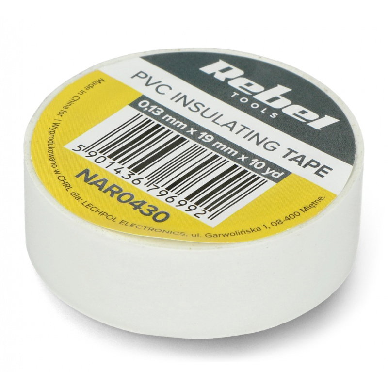 Isolierband Rebel 0,13x19mm x 9,14m weiß