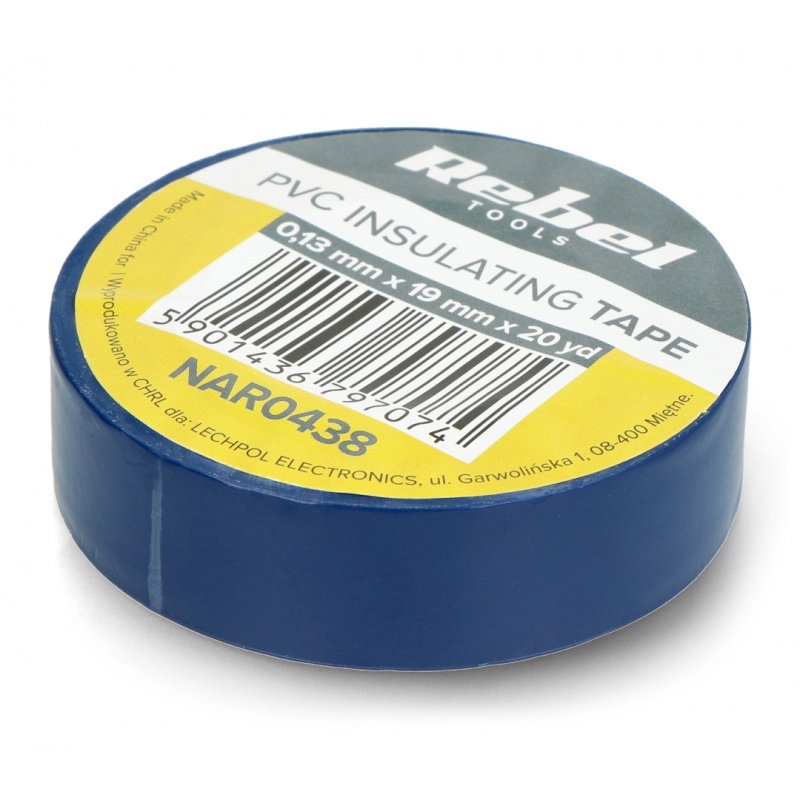 Isolierband Rebel 0,13x19mm x 18,2m blau