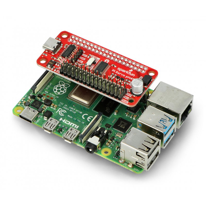 Servo pHAT - 16-Kanal-PWM-I2C-Treiber für Raspberry Pi -