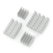 Kühlkörper-Set für Raspberry Pi 4B - mit Wärmeleitband - Silber
