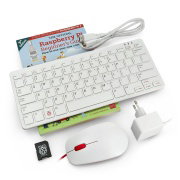 Kit mit Raspberry Pi 400 US WiFi 4 GB RAM 1,8 GHz + offizielles Zubehör